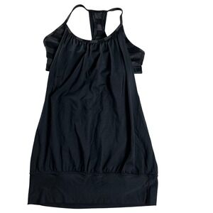 Lululemon No Limits Tank Top Black Racerback Built In Bra Yoga
